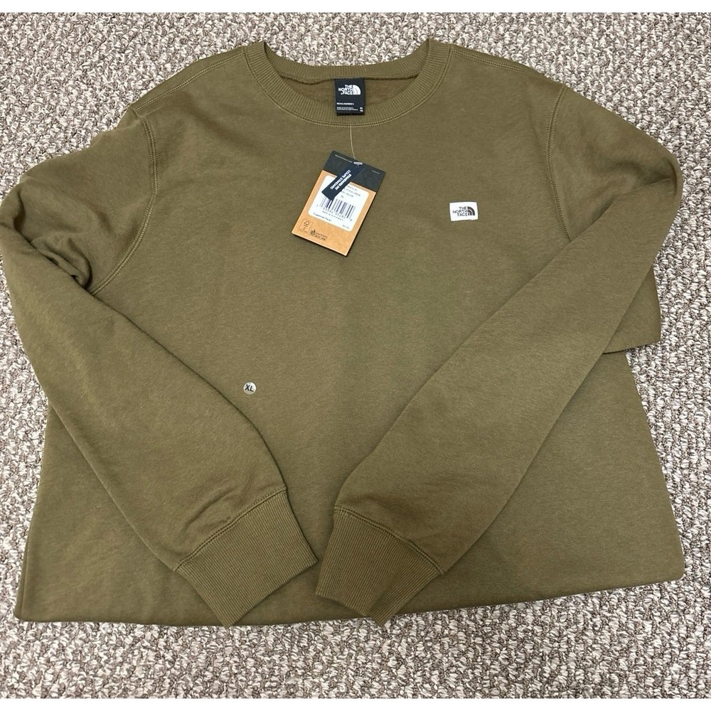 Men's North face sweat shirt  new with tags olive green size XL
